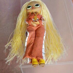 Fashion Doll with Blonde Hair and Orange Outfit